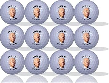 GBM Help Im Lost Funny Golf Balls Novelty Golf Balls, Accessories & Gag Gift for Golfers, Humor Golfing Accessories, 1 Dozen