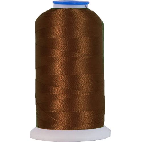 Image of ThreadArt Polyester Machine Embroidery Thread, 1000M 40wt, Brown 422