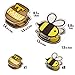 CAIRIAC Cute Bee Food Bag Clips Sealing Clamps for Bread, Chips, Snacks & Potato Bag Organization, Fun Kitchen Storage Accessories (10 Pcs)