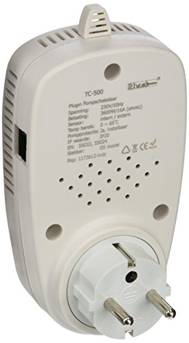 INROT Heiz Systeme RT1E Stecker Thermostat mit externen Sensor für Terrariumheizung, 70040-2