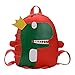 Mochila Infantil Mochila Kindergarten Guarderia para Niños Primaria Pequeña Mochila Dinosaurio Dibujos Animados,Mochila Preescolar para Niños de 2-6 Años,Rojo
