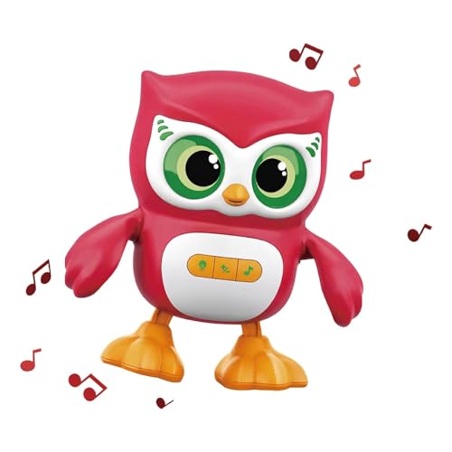 Image of Jack Royal Owl Interactive Toy, Little Owl Sleep Soother with Lights and Music Sounds, Smart Dancing Singing Educational Cute Baby Owl Toy for Kids Aged 6 and Up (Red)