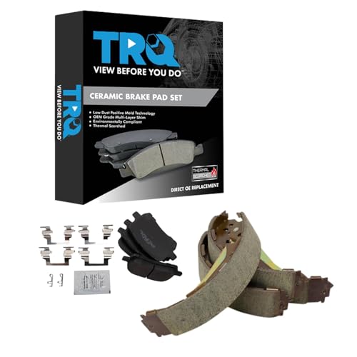 TRQ Front and Rear Brake Pads Ceramic
