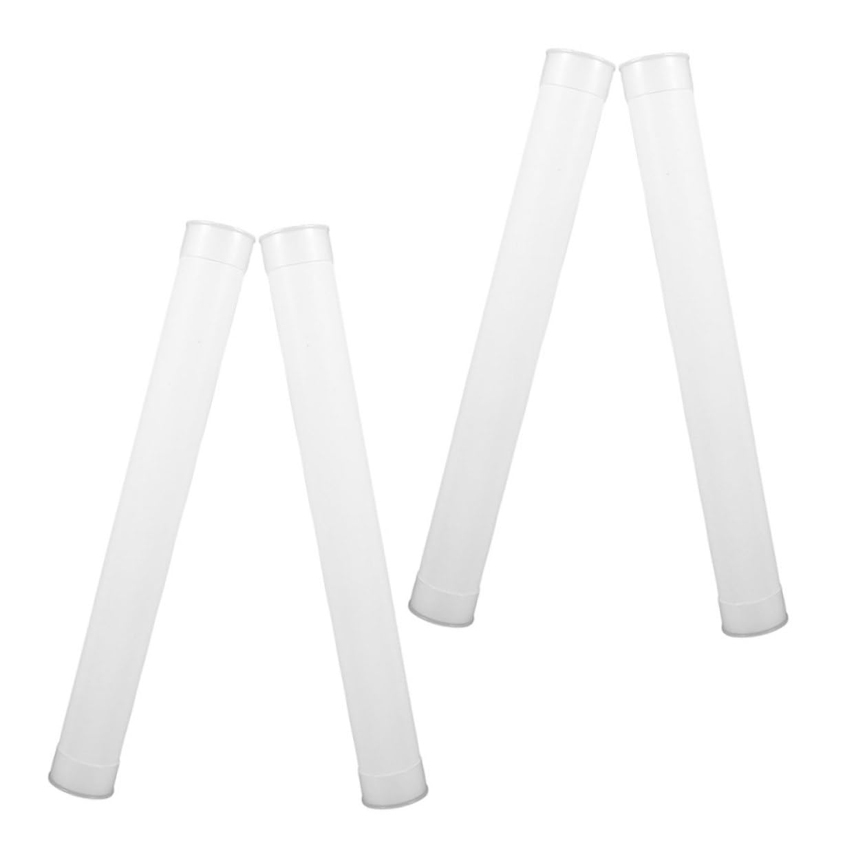 MUCKLILY Lightweight Plastic Round Tube Cap Storage Mailing Tube for Concert Poster Pencil and Artwork 3.5x31cm