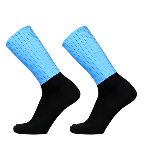 Aero Socks Cycling Men And Women Air-Dynamic Anti-Slip Silicone Breathable Bike Cycling Aero Socks one size 6-123