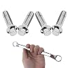 M10x1.5 Metric Front Brake Caliper Lower Mounting Bolts Kit Compatible with 2004-2025 Harley Sportster, Softail, Dyna, Touring All Models(4Pcs + Quick Tools) Chrome