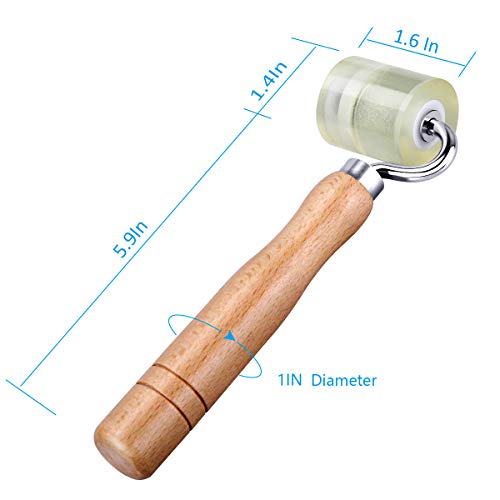 LUMITECO Auto Car Audio Sound Deadening Application Rolling Wheel Roller,Heat Abatement Mat Wallpaper PU Deadener Application Seam Roller