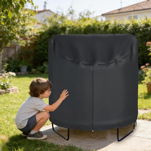 Housse pour trampoline en hiver bâche imperméable extérieure de jardin - 3