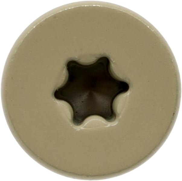 Simpson Strong-Tie T08175FS75GR04 Fascia Board Screw — #8 x 1-3/4 in. T-20 6-Lobe Pancake Head Type 316, Gray 04 (75-Qty)