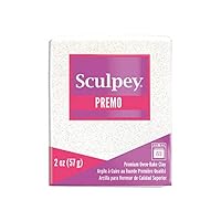 Sculpey PREMOACCENTS - 57g - Frost White Glitter Polymer Clay (PE02 5057)