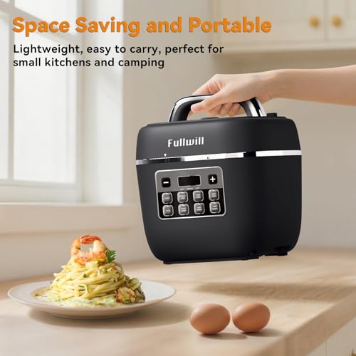 Fullwill Electric Pressure Cooker Lite, Slow Cooker, Rice, Sauté, Warmer, Olla de Presion Nonstick Pot 3 Quarts by Fullwill - Used condition - Image 7