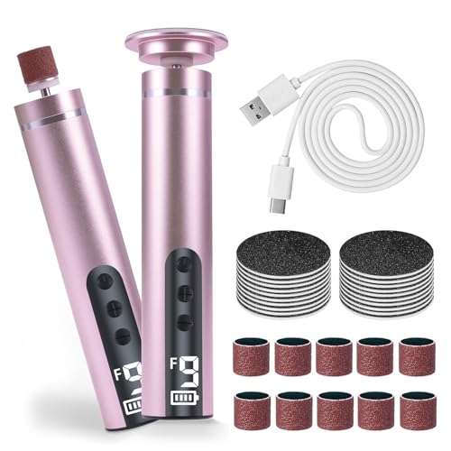 Lima Electrica Pies Durezas, Pedicura Profesional Para Pies 2 EN 1 para Pies con Pantalla LCD y 9 Niveles, Electrica Aparato de Pedicura Eliminar de Callos para Pieles Muertas, Duras y Agrietadas