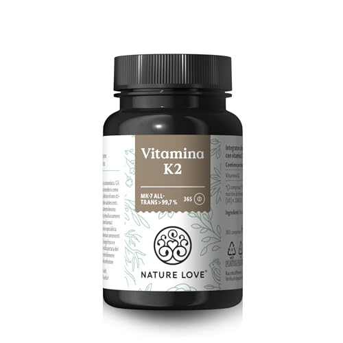PER LE TUE OSSA: ogni giorno le nostre ossa devono sostenere l'intero peso del corpo e al tempo stesso mantenersi flessibili. L'integrazione perfetta è quindi la vitamina K2*. La nostra scorta dura un anno intero: 365 compresse di qualità premium, wow!