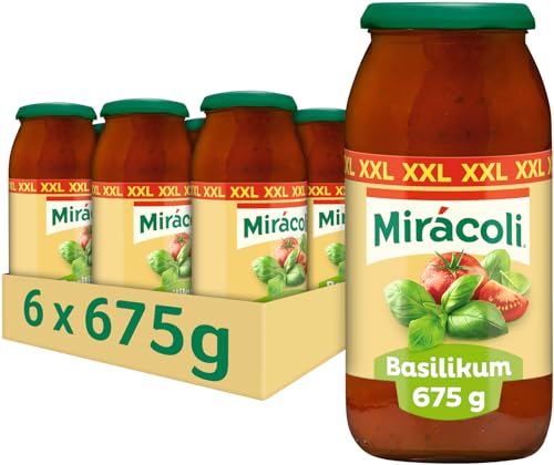 Miracoli Saucen Basilikum, 6 Packungen (6 x 675g)