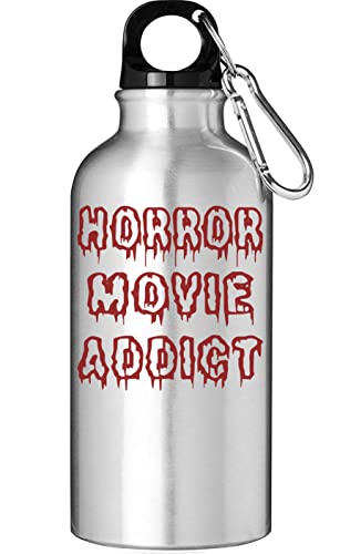 Horror Movie Addict Red Blood Graphic Touristische Wasserflasche Silber 400ml für 14,99 EUR bei Amazon Bild: Horror Movie Addict Red Blood Graphic Touristische Wasserflasche Silber 400ml für 14,99 EUR bei Amazon