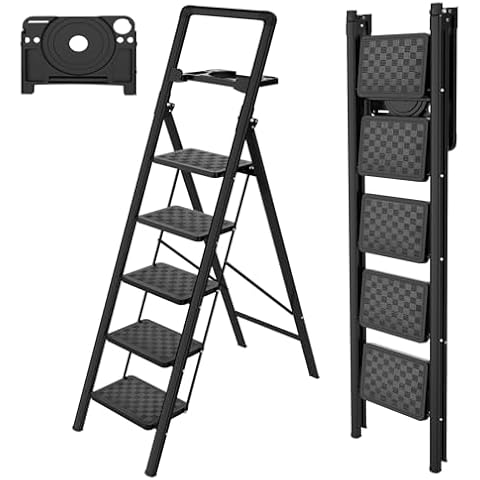 HBTower 5-Step Folding Ladder Cover