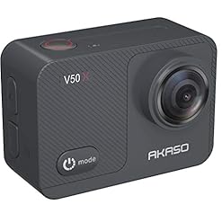 Akaso camera sport 4k etanche wifi action camera sportive ultra full hd stabilisateur avec telecommande ecran tactile 30fps angle reglable 131 pieds sous marine 2 batteries kit daccessoires v50x