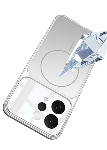 Image of BOUNCEBACK Shockproof Rubber + Glass Hybrid Back Case Cover Support Mag - Charge for Vivo V70 / Vivo V70 Elite - Silver
