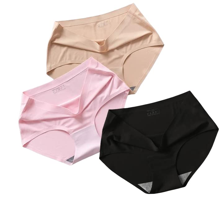 nyamah sales Women Transparent Seamless Panties Sexy Breathable and Comfortable Medium Waist Ultra-Thin Comfort Underwear Multicolor Free Size (3)-picture-51
