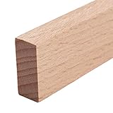  Ross Vierkantleiste Massivholz 22 x 10 mm Buche roh 50 Meter