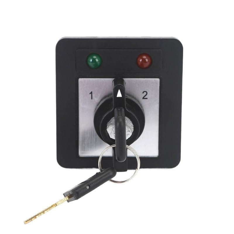 SZW26/LW26-20 D303.3YN Interruptor selector de leva rotatorio, 20 A, 3 polos, 12 tornillos, posiciones, con llave y luz Controls Switches