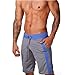 Zehui ® Mens Soft Running Sports Loose Shorts Underwear Pants Grey waist 31-33"