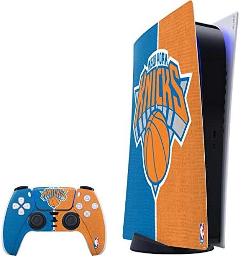 Skinit Decal Gaming Skin Compatible with PS5 Digital Edition Bundle - Officially Licensed NBA New York Knicks Canvas Design