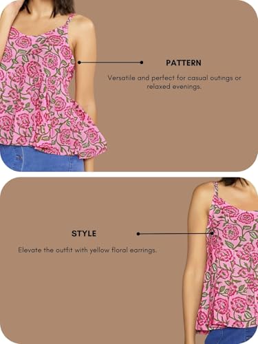 Image of GRECIILOOKS Sleeveless Tops for Women | Casual Tops for Women | Crop Tops for Women | Korean Tops for Women