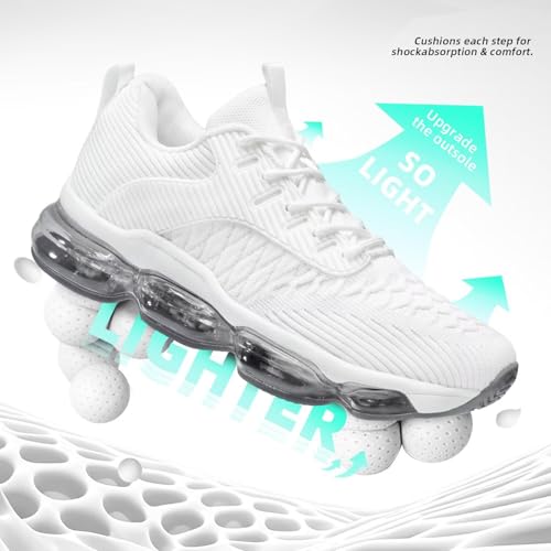 Image of Kapsen Womens Walking Running Shoes Air Cushion Breathable Fashion Tennis Sneakers Mesh Workout Casual Athletic Sports Gym