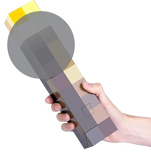 OVLENG Lampada da Parete Torcia MCraft - Lampada da Notte Ricaricabile 11'', USB-C per Lampada da Comodino per Soggiorno, Gaming, Studio, Camera, 4 Colori