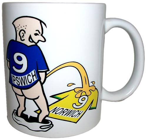 Wee On Funny Football Team Shirt Fan Rivalry Tea Coffee Mug (Ipswich (weeing on Norwich))