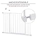 Pawhut Barrera de Seguridad Extensible Puertas y Escaleras Metálica para Perros y...