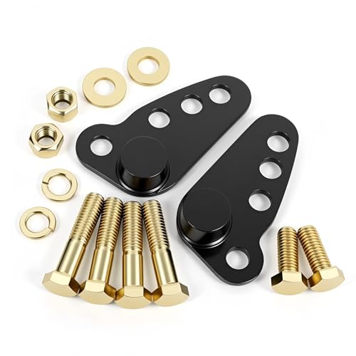 Verstellbares Slam Tieferlegungsset, 2,5–5,1 cm oder 2,5–7,6 cm Hecksatz, passend für 02–16 Harley Motorrad-Tourenräder, Street Glide, Electra Glide, Ultra Glide, Road King nur mit harten