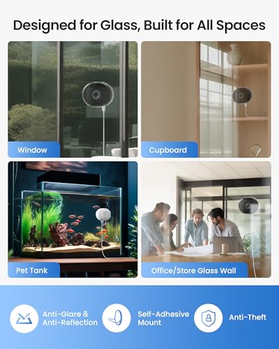 ZOSI C680 2K 3MP WiFi Indoor Window Mounted Security Camera No Drill - image 2