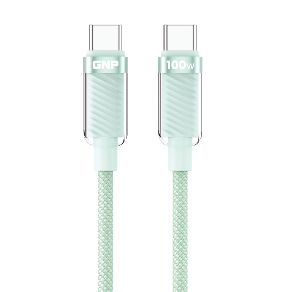 GNP Transparent TYPE-C To Type-C 1.2 Metre Yeşil