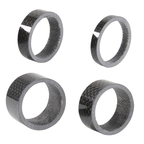 Toddmomy Carbon Fiber Bike Headset Washers 4pcs 5/10/15/20mm Universal Fitment for 1 1/8 Stems
