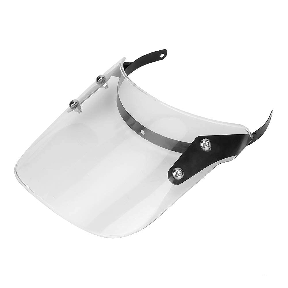VOBOR Parabrezza Universale, Parabrezza Naked Classic 500c Trasparente, Deflettore Vento Moto Universali Cupolino Compatibile con Royal Enfield
