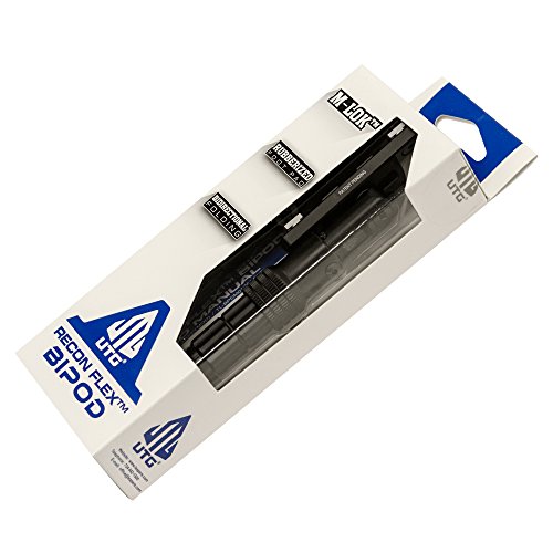 Utg Recon Flex M-Lok(R) Bipod, Matte Black, Cent. Ht. 5.7"-8" #TOP7