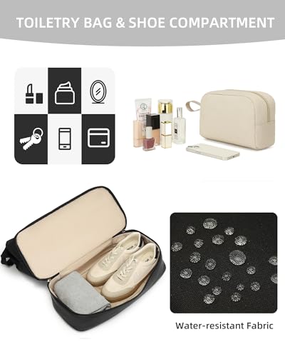 Weekender Bags for Women, Large Duffle Travel Tote Bag with Shoe Compartment,Personal Item Carry On Overnight Hospital Bag4