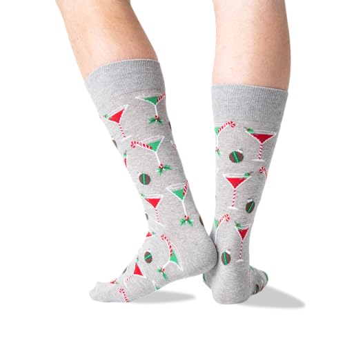Hot Sox Men's Holiday Fun Crew Socks-1 Pair Pack-Cool & Funny Gifts-Christmas & More3