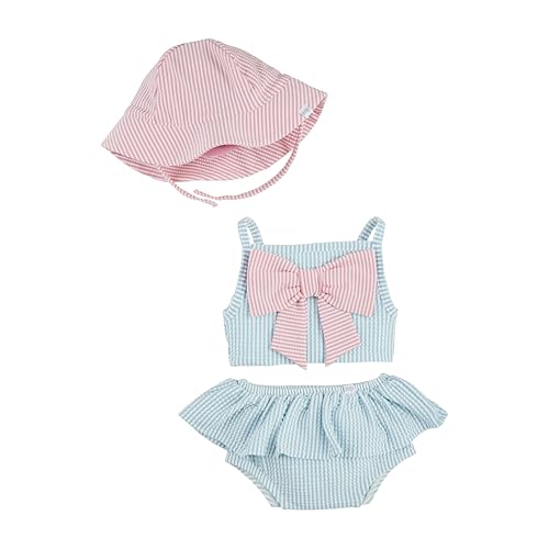 Mud Pie Baby-Girls Children's Seersucker Baby 3pc Set