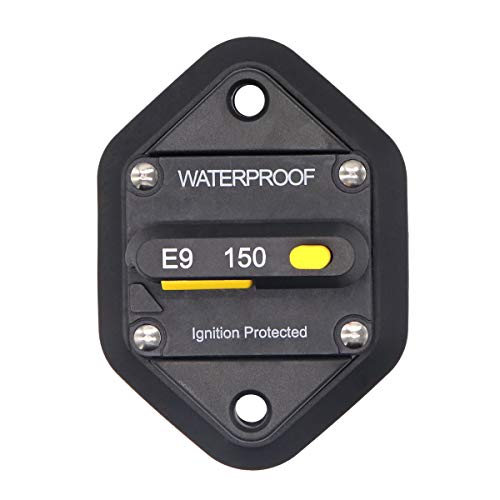 T Tocas 150A 12V DC Leistungsschalter Trolling Motor Fahrzeug Marine Boot Fahrrad Stereo Audio Inline-Sicherung Cover