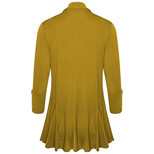 Image of Loxdonz Women's Open Front Cardigans Casual 3 /4 Sleeve Cardigan Soft Lightweight Top