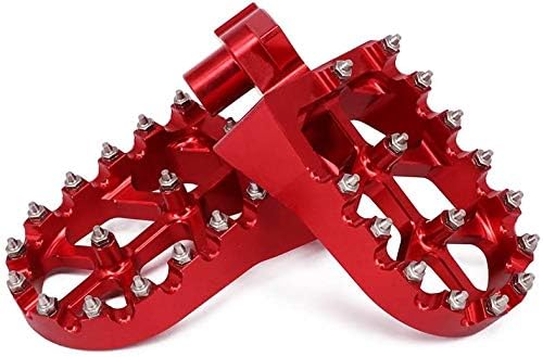 Calle Pied Suzuki Repose-pied Moto CNC Aluminium Pour CR125R CR250R 1995-1999 - Pont Y Renforcé - Dents Acier Amovibles Plateforme Y élargie