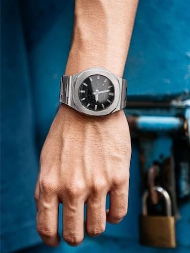 GA2100 boîtier de montre antichoc étanche kit de modification métal - 2