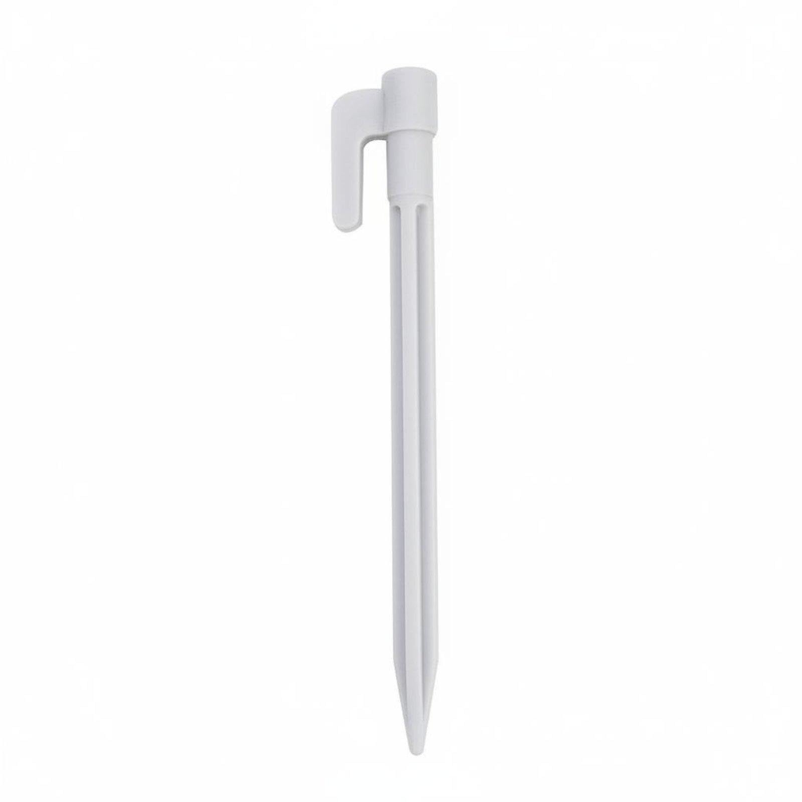 Threaded Ground Stake Firm Hold Threaded Ground Peg Easy Installation Tent Peg for Backpackers, Tarp Setup Light Gray-image-14