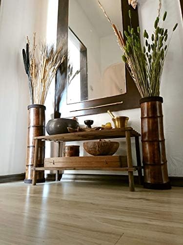 Wooden Floor Vases, Garden Vases, Patio Decor, Bamboo Furniture, Lodge Decor, Rustic Decor