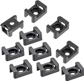 Helonge 100 soportes de sujeción para cables, 9…