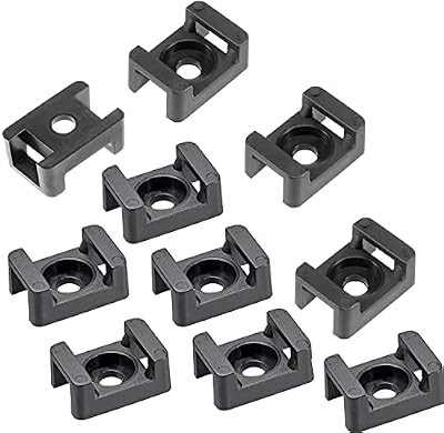 Helonge 100 soportes de sujeción para cables, 9 mm, tipo sillín, soporte de alambre
