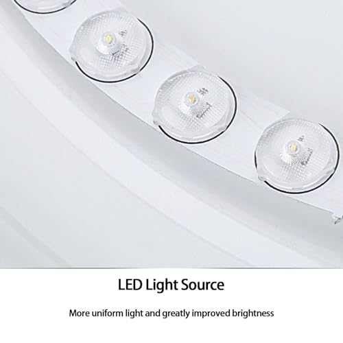 Plafonnier LED salon dimmable rond 50cm avec télécommande